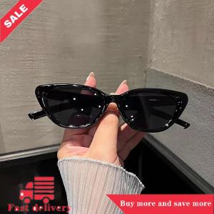 [COD]Flash Delivery New Fashion Retro Small Oval Frame Macaron Pattern Tendy Sunglasses Women Men Vintage