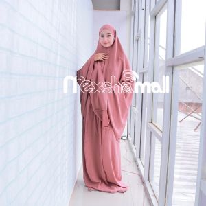 Mukena Crinkle Airflow 3 in 1 I Mukena Dewasa Cringkle Airflow Jumbo Mukenah Dewasa By shamira