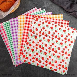 [COD] Home Base 100Pcs Greaseproof Paper Liners Sandwich Wrapping Paper 7 Colors Wax Paper Sheets For BBQ Picnic Festival Party Fast Food