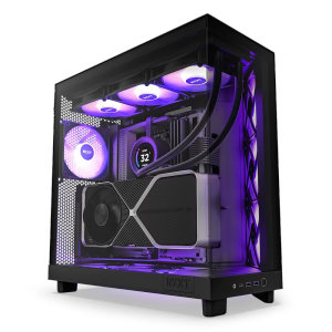 Vỏ Case NZXT H6 FLOW RGB ALL BLACK / WHITE  MID Tower 3 Fan RGB - Hàng Chính Hãng