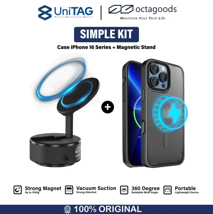 [SIMPLE KIT] Case Octagoods Hybrid Magsafe iPhone 16 Pro Max + Magnetic ...