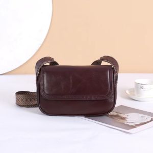 Royal Bagger Shoulder Sling Bags for Women Fashion Cover Style Small Square Handbags Genuine Cow Leather Large Capacity Crossbody Bag 6013