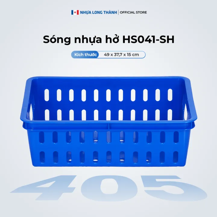 Sóng hở NHỰA LONG THÀNH HS041-SH rổ, sọt nhựa chuyên dụng cho lưu trữ ...
