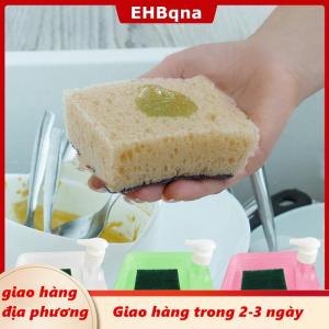 [COD] EHBqna 3PF Ship within 24 hours 1 Bộ xà phòng chất lỏng Dispenser nhà bếp món ăn xà phòng Dispenser với miếng bọt biển Bơm chất lỏng xà phòng container dụng cụ nhà bếp làm sạch