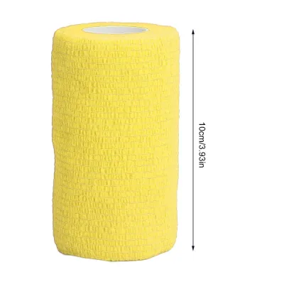 WAYCAI 12Pcs Elastic Self Adhesive Self Adhesive Bandage Latex Porous Non Woven Pet Vet Bandage Stable 10cm Width Elastic Bandage Wrap Dogs