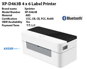 XPRINTER XP-D463B Thermal Label Printer