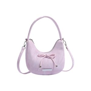 CHUAN Simple Bowknot Handbag Large Capacity Solid Color Shoulder Bags  Girl Style Underarm Bag