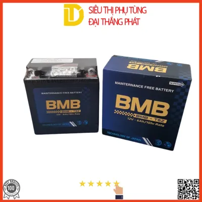 Bình Ắc Quy Khô NHẬT BẢN BMB-T6Z 12V-6AH dành cho xe Dream Wave Future Sirius Jupiter Taurus Mio...
