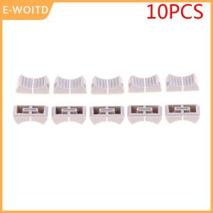 【E-WOITD】 10PCS Fader Knob Cap Touch Sensitive Slider Ribbed Mixer Desk Switch Knob Cap