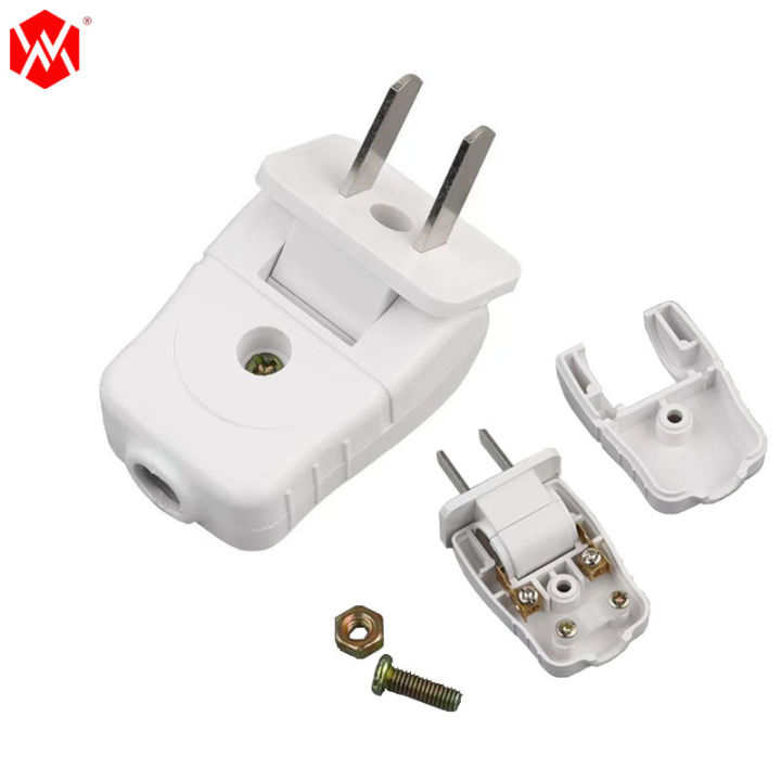 2-pin self-wiring plug that can be rotated 180° | Lazada PH