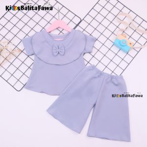 [POLOS] Set Kylie Anak uk 1-4 Tahun / Setelan Atasan Bawahan Kulot Perempuan Baju Perempuan Import