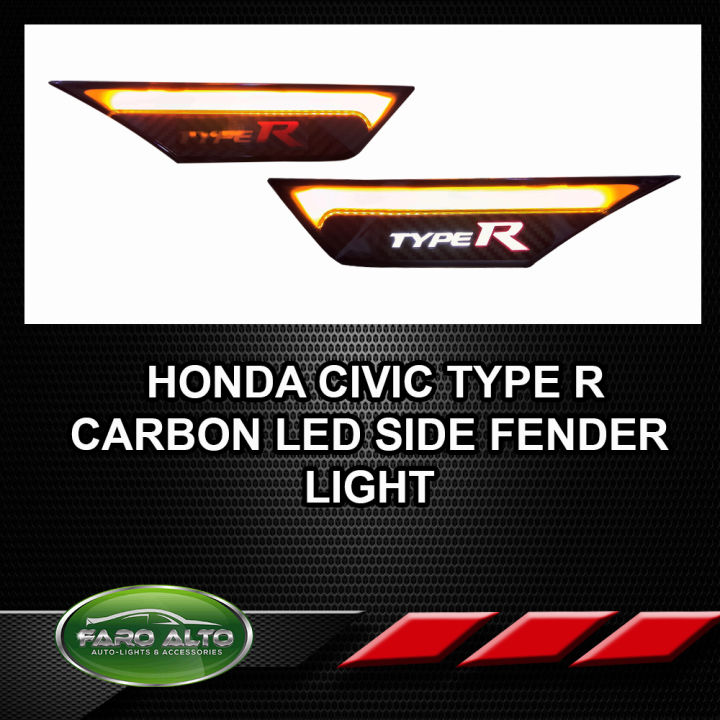 Type R Marker Panel Honda Civic Type R Side Fender Marker Carbon | Lazada PH