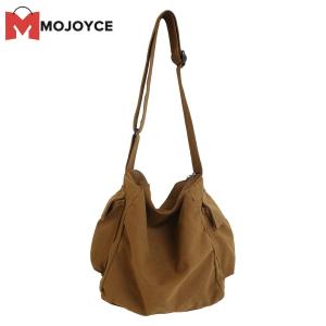 MOJOYCE Soft Canvas Shoulder Crossbody Bag Fashion Large Capacity Casual Handbags