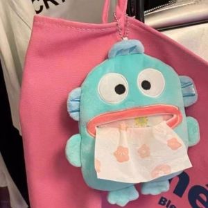 SELLYER ปลาน่าเกลียด จี้แฮงค์โยดอน กล่องกระดาษใส่ของ ตุ๊กตาของเล่นตุ๊กตา กล่องทิชชู่ผ้าพลัฌ กล่องผ้าเช็ดปากรถยนต์ อะนิเมะ พวงกุญแจตุ๊กตายัดไส้ กล่องกระดาษเช็ดปาก