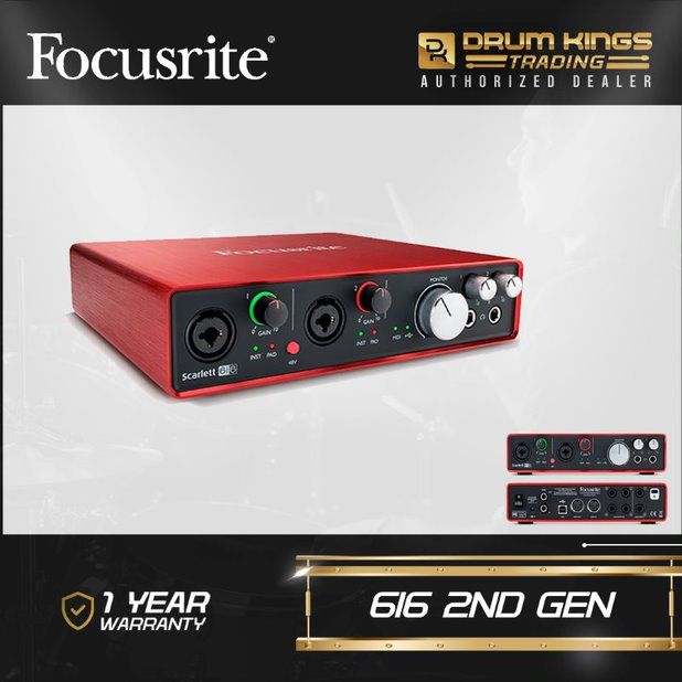 Focusrite Scarlett 6i6 2nd Gen Audio Interface | Lazada PH