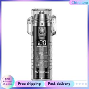 [Chinatera Flagship Store] Portable Flashlight 3-Modes USB Rechargeable Bright Torch for Hiking Camping