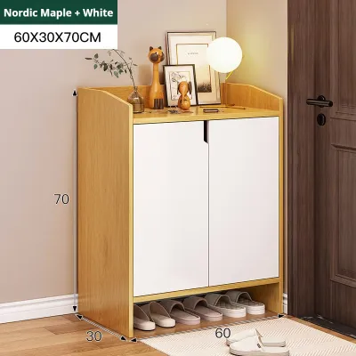 LULU Shoe Cabinet Household Entrance Hall Cabinet Storage Rack Shoe Rack Multi Layer Storage Cabinet Corridor Solid Wood Shoe Rack Multifunctional Storage Organizer For Home Entrance Hall Living Room And Daily Use