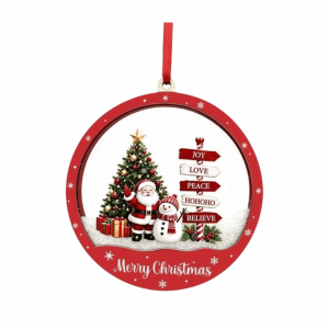 COMPILA Santa Claus Christmas Tree Ornaments Snowman Flowing Snow Xmas Hanging Pendant Funny House Christmas Decorations Christmas