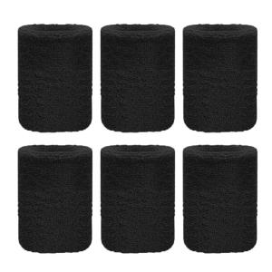 6 Pcs Men Women Sports Wristband Fitness Sweatband Tennis Wristbands Badminton Gym Basketball Wristband