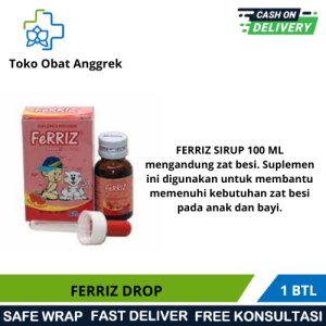 FERRIZ DROP / SUPLEMEN UNTUK MEMENUHI KEBUTUHAN ZAT BESI UNTUK BAYI /DAYA TAHAN TUBUH