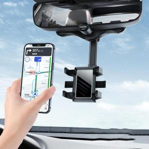 Universal 360 Rotatable Retractable Car Phone Holder Rearview Mirror Driving Recorder Bracket DVR/GPS Mobile Phone Support