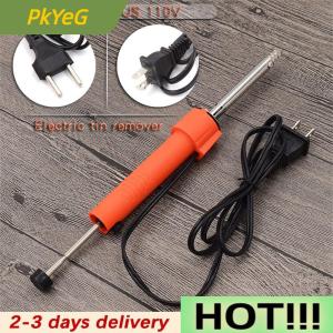 PkYeG Electrothermal Vacuum Solder Sucker 110-220V EU US Durable Desoldering Pump Soldering Iron Pen Dual Purpose Repair Tool