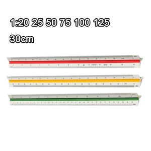 6 Proportions Three-angle Scale Ruler 30cm Triangle Multi-proportion Engineer Measuring