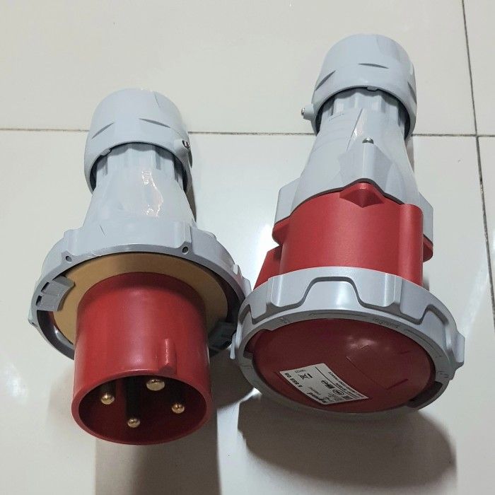 Legrand Set Mobile Socket + Straight Plug IP67 3P+E / 4 Pin 125A ...