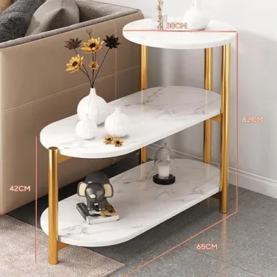 Solid wood side table small dining table for home use portable small modern folding table.