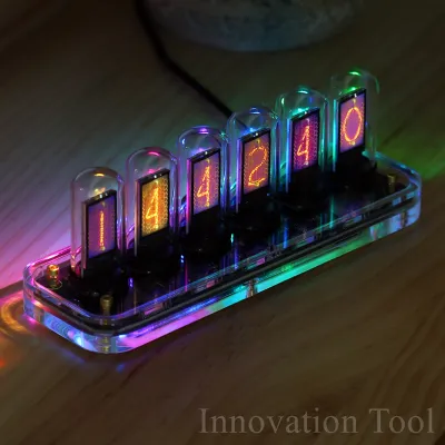 NovelLife SE Nixie Tube Clock Kit Digital Calendar Stopwatch Time Photo Display Gesture Control Creative Desk Decoration Gifts