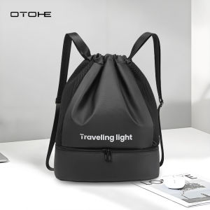 OTOHE Fashion Fitness Bag Sports Bag Fashion Luggage Bag Waterproof Fitness Bag Backpack Gym Fashion Men Women Dry Wet Separation Portable Travel Yoga Climbing Swimming Bag