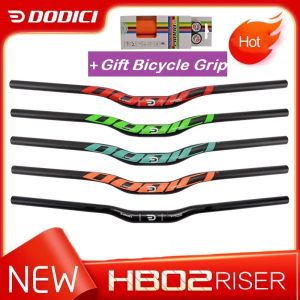 DODICI 31.8mm Full Carbon Fiber MTB Rise Handlebar Matte 3K 690/720/740mm 5 Degree Bicycle Handle Bar Bike Part Accessories