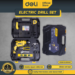 Deli Impact Driver Set / Set Bor Perkakas 116 Pcs Efisien Mudah Digunakan Alat Perkakas DL6011