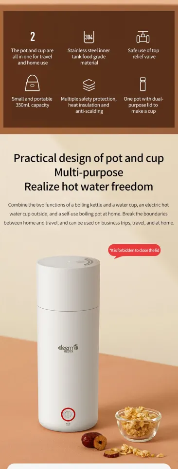 Water Bottle Deerma Kettle Deerma Portable Electric Kettle DR050