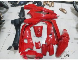 Bộ vỏ nhựa xe máy Wave nhỏ (Alpha/110/50/Tq) hàng Việt Nam loại 1 màu Đỏ