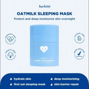 Rumah Cantik Harlette Oatmilk Sleeping Mask | Acne Prone Dry Combination Troubled Skin Melembapkan Hydrating Night Cream Moisturizer Moisturiser Skincare