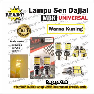 Lampu Sen Dajjal Sen Mundur T10 45 Mata LED Super Terang 3 Warna (2pc)
