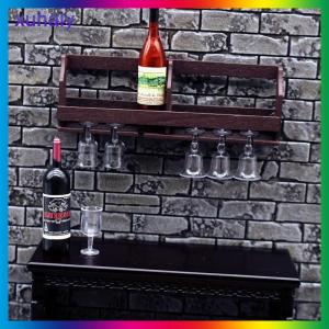 xuhaiy 1 Bộ Dollhouse Đồ chơi mô phỏng treo tường giá rượu cốc giá thu nhỏ treo hiển thị giá mô hình chơi nhà đồ chơi trang trí nội thất Kid Quà Tặng