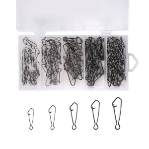 Multipurpose Fishing Connectors Swivels Compacts Stainless Steel Construction for Efficient Baits Changing