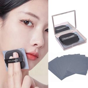gương trang điểm mini cầm tay BAIXL 100 Sheets Di động Tấm thấm dầu Than tre Dùng một lần Giấy thấm dầu trang điểm Giấy Chống dầu mỡ Giấy thấm dầu Dành cho khuôn
