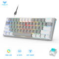 AULA  61 Keys Hot-swappable RGB Backlit Mechanical Keyboard Detachable Type-C Wired Gaming Keyboard  ( F3261). 