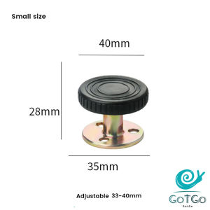 GotGo ตัวยึดเฟอร์นิเจอร์ สแตนเลส ที่ยึดหัวเตียง กันชนเตียง ลดการสั่นสะเทือน ลดเสียงกระแทกHeadboard Stopper