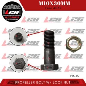 10mmx30mm PROPELLER BOLT FOR FUSO WITH LOCKNUT Fuso 4D30 PB-16