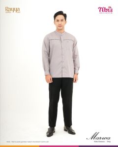 SARIMBIT RAYYA NIBRAS 2025 MARWA GREY TERBARU GAMIS & KOKO KELUARGA KEKINIAN LEBARAN TERMURAH