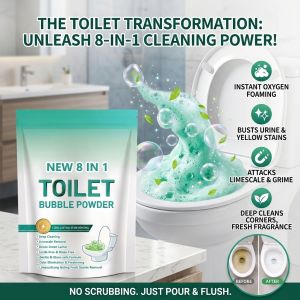 Toilet Deodorizer Powder Freshener Effective Odor Removal Long-Lasting Freshness Bathroom Cleaning Supplies