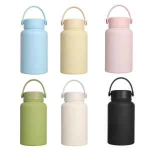 Large Capacity Nonrust Steel Sports Bottle 650ml Wide Mouthes Vacuum Insulated Cold Retention Thermal Bottle