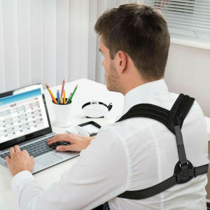 BodyWellness Adjustable Posture Corrector Clavicle Spine Women Men Back Shoulder Lumbar Brace Support Belt Back Straight Correct