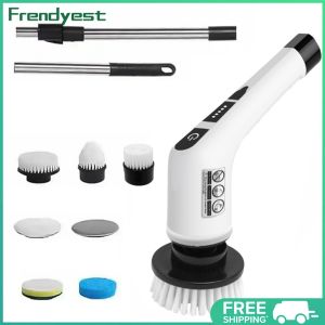 COD [Free Shipping] Cordless Electric Spin Scrubber Rechargeable Cleaning Brush for Kitchen Bathroom Compact Lightweight Durable