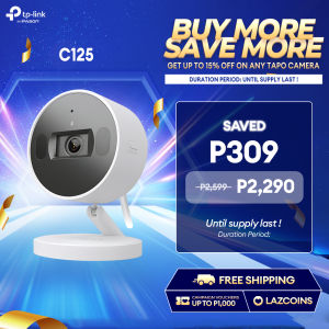 TP-Link Tapo C125 AI-Powered 2K QHD 4MP Magnetic Home Security Camera with Two-Way Audio Night Vision Smart AI Detection and 140° Wide-Angle View