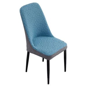 COUPLECOL High-elastic Jacquard Dining Chair Cover All-inclusive Anti-slip Stool Slipcover Removable Soft Stretch Chair Slipcovers Home Decoration